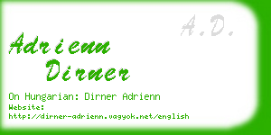 adrienn dirner business card